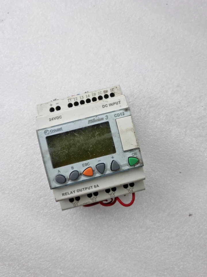 (Used Working) Crouzet CD12 88970041 24VDC Millenium 3 Plc Controller